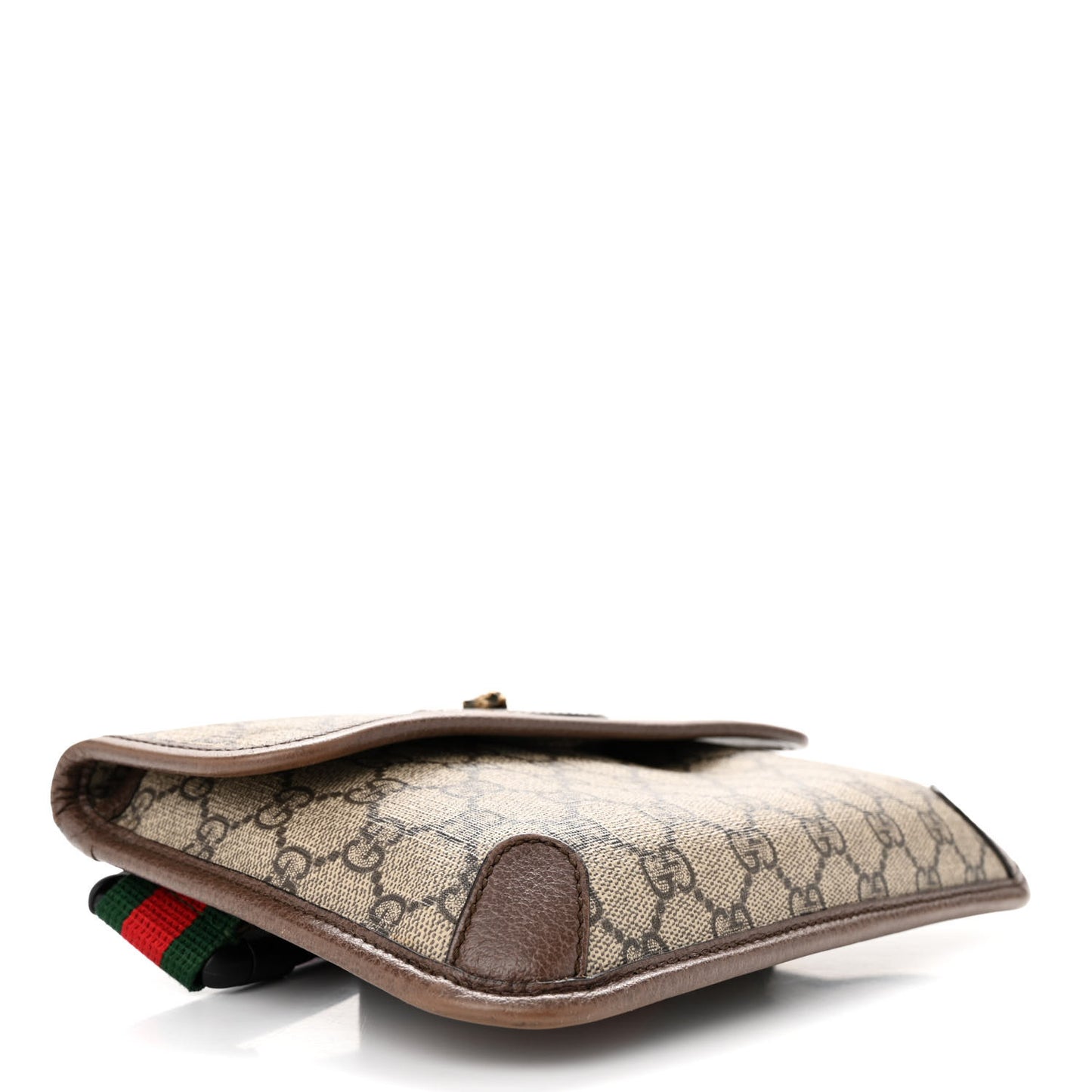 GG Supreme Monogram Neo Vintage Web Belt Bag Brown
