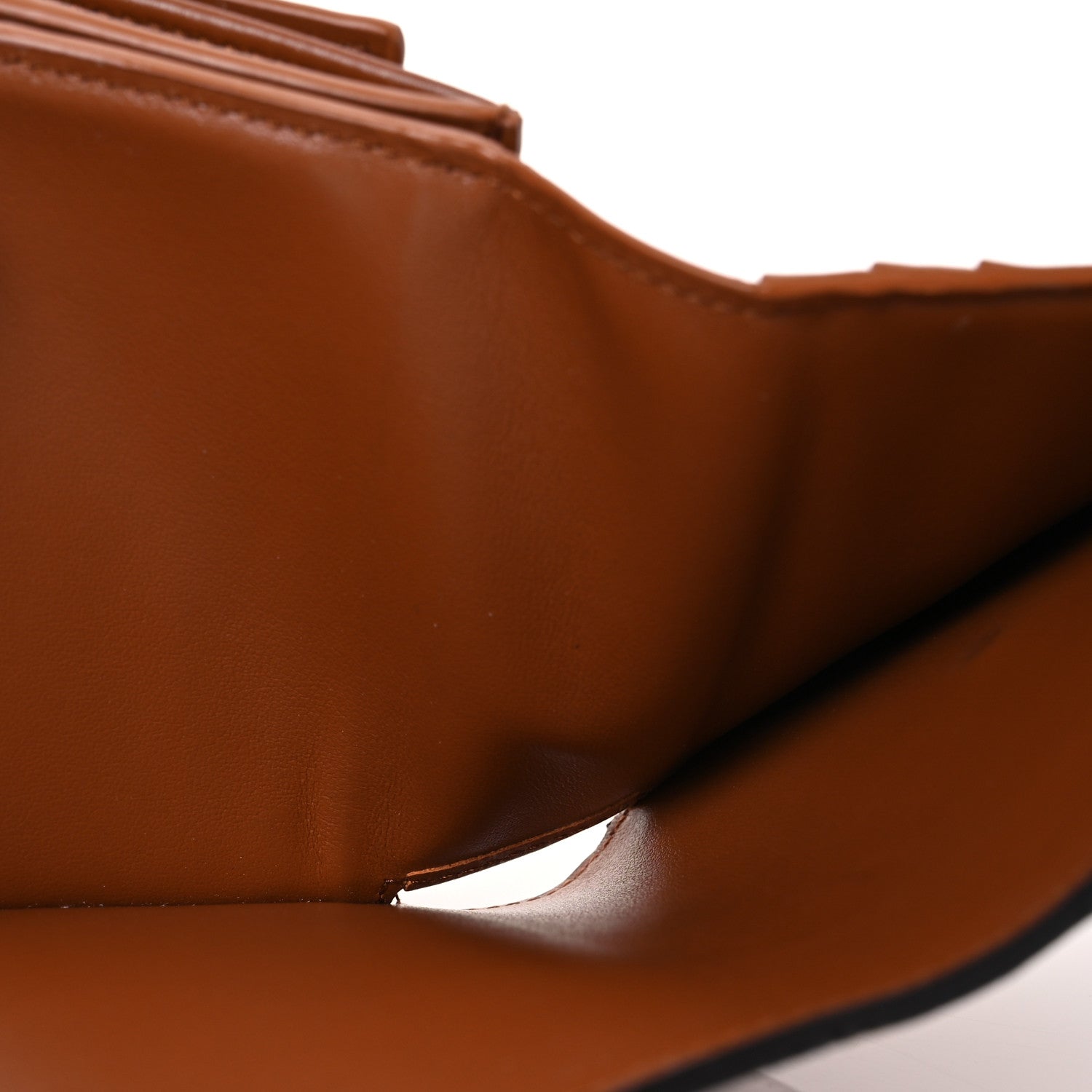 Celine Shiny Smooth Lambskin Small Triomphe Wallet Tan 7 of 16