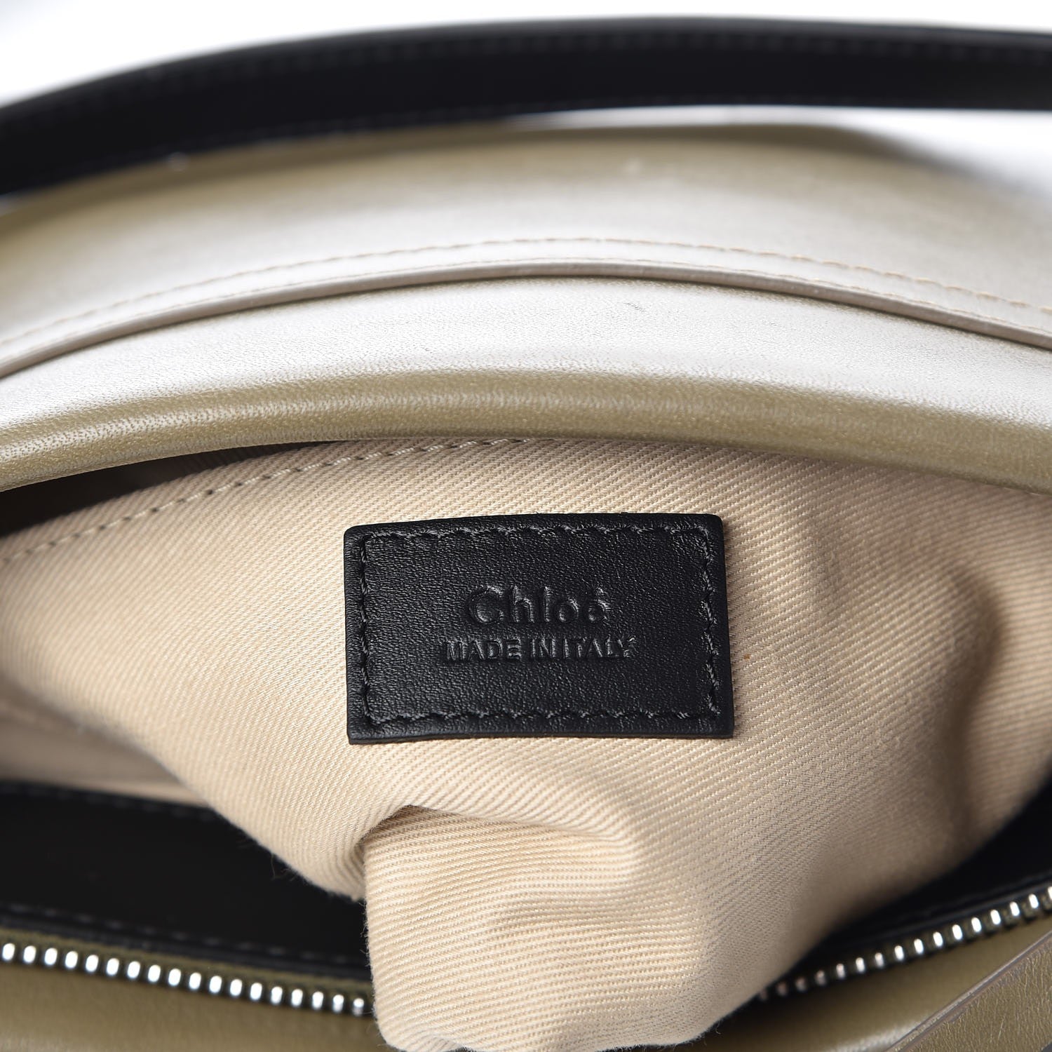 Chloe Smooth Calfskin Medium Roy Clutch Merino Grey 6 of 7
