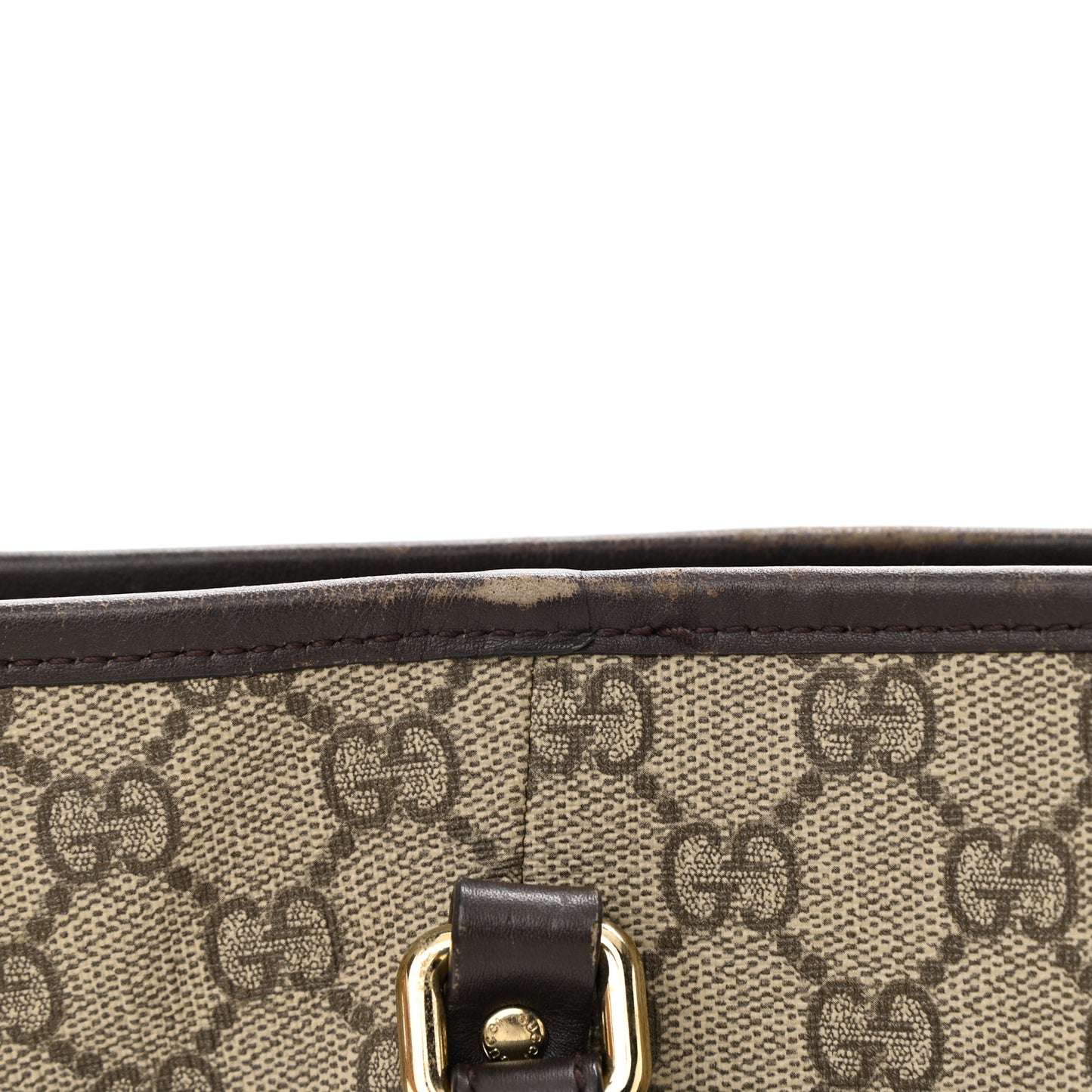 GG Supreme Monogram Medium Joy Tote Dark Brown