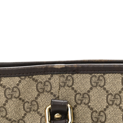 Gucci GG Supreme Monogram Medium Joy Tote Dark Brown 14 of 19