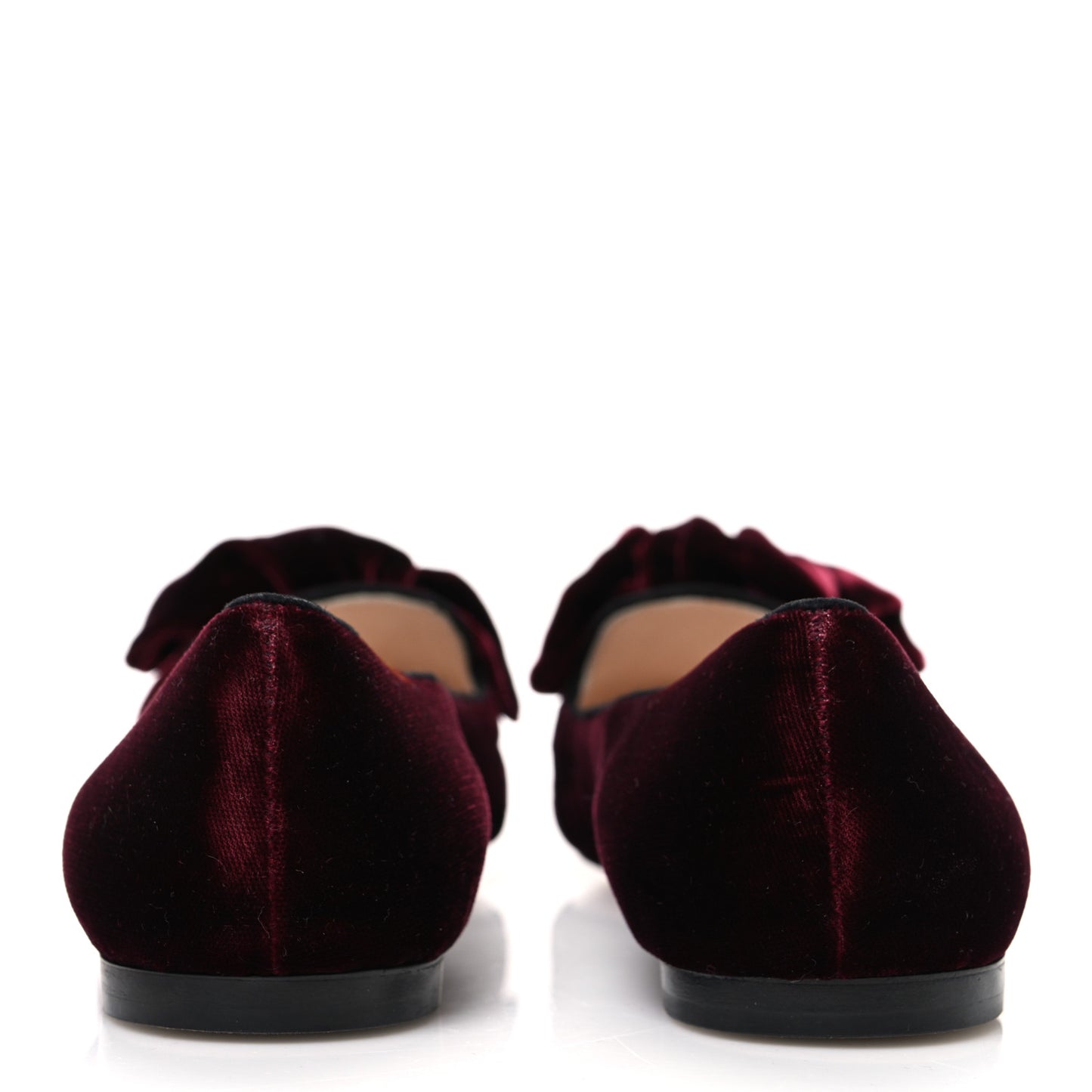 Velluto Ballerina Flats 37.5 Bordeaux