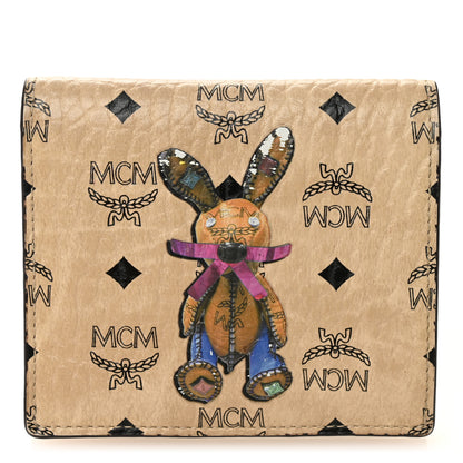 MCM Visetos Rabbit Bi-Fold Wallet Beige 1 of 6