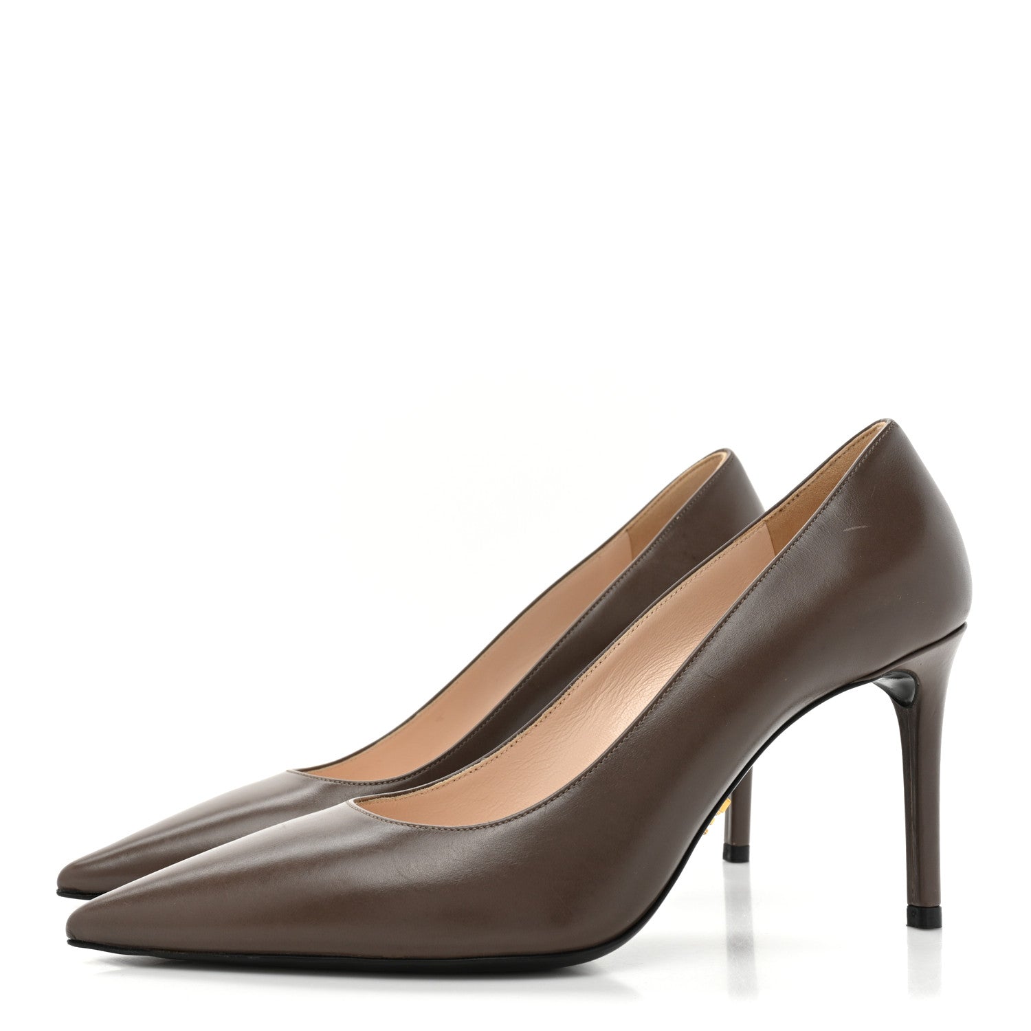 Prada Vitello Pumps 36 Grafite 3 of 12