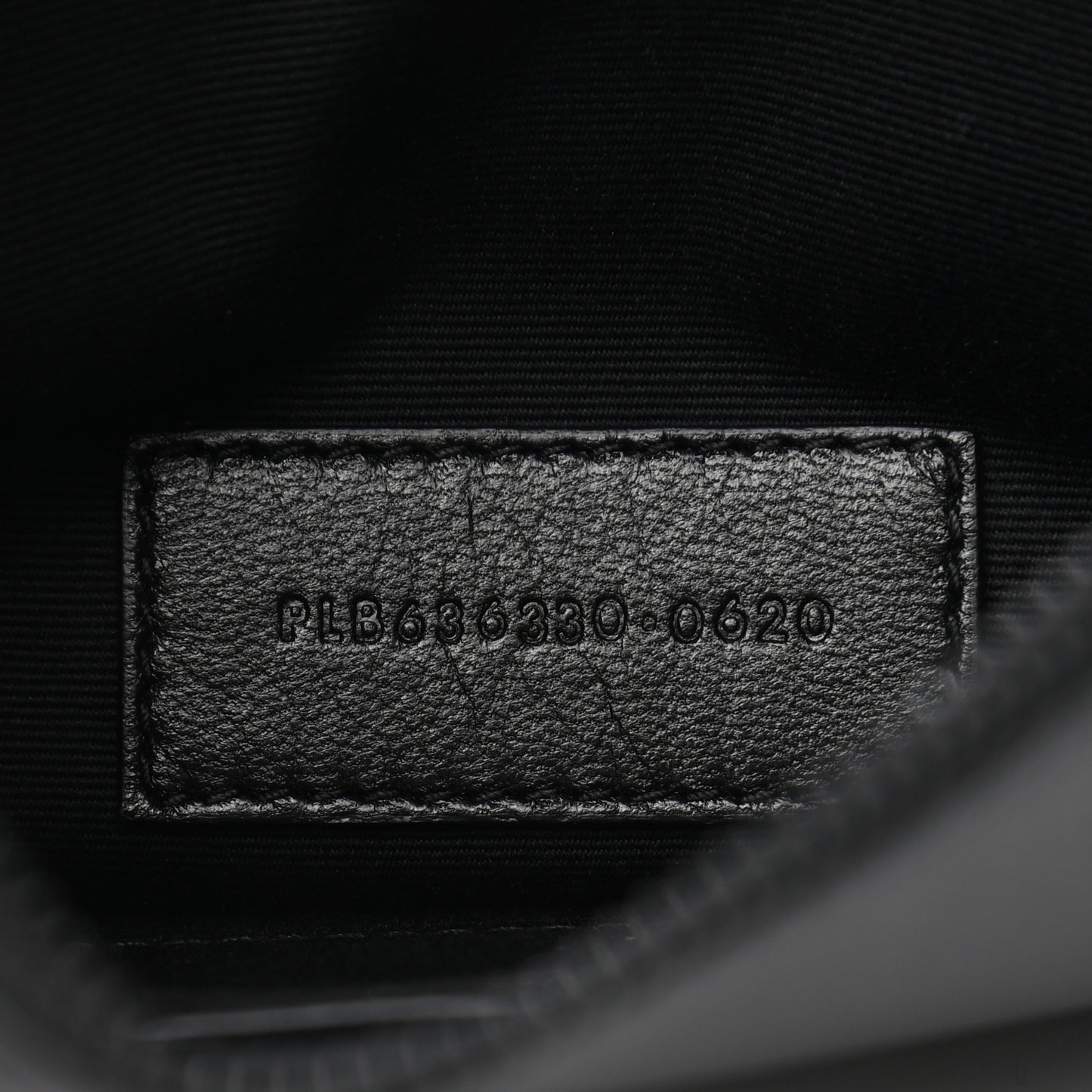 Grain De Poudre Monogram Bill Pouch Black