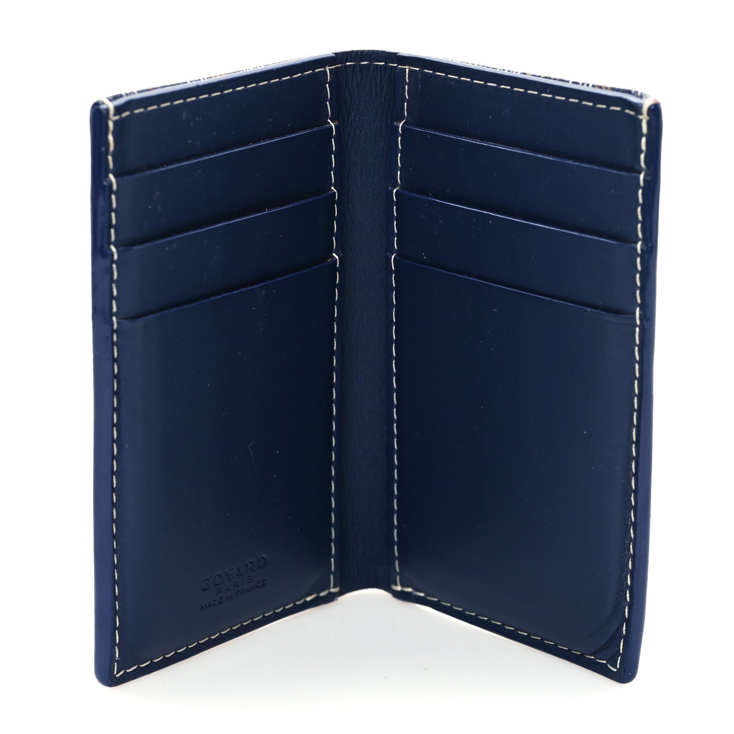 Goyardine Saint Pierre Card Holder Navy