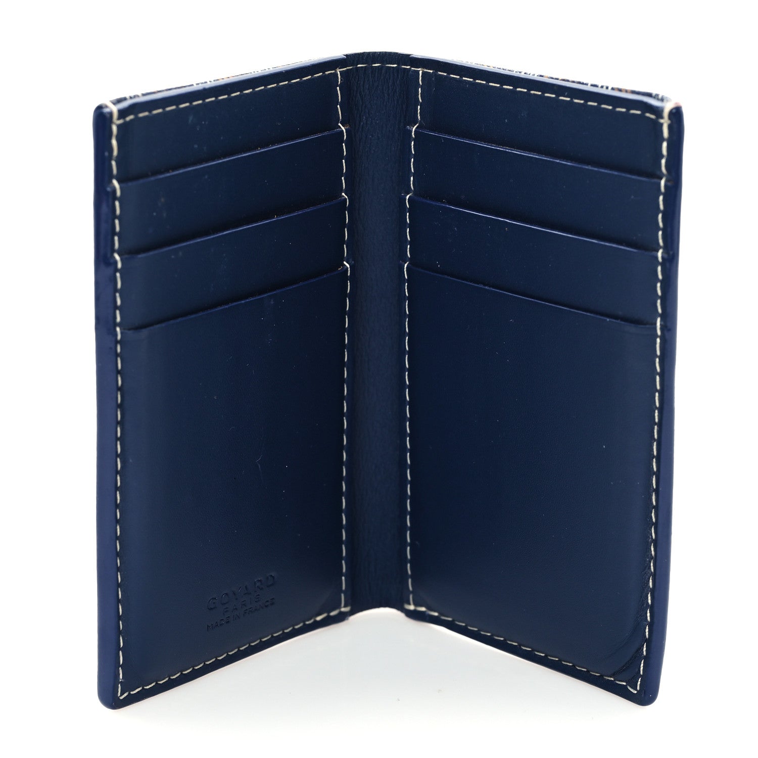 Goyard Goyardine Saint Pierre Card Holder Navy 5 of 7