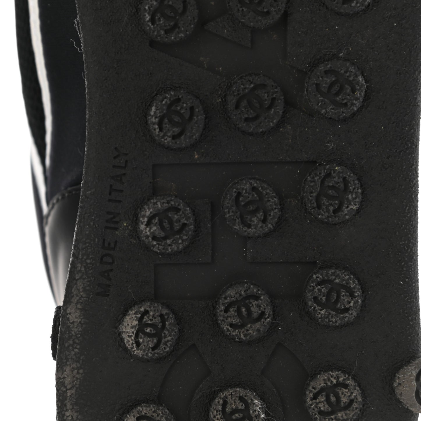 Calfskin Mesh Lycra Sneakers 39 Black