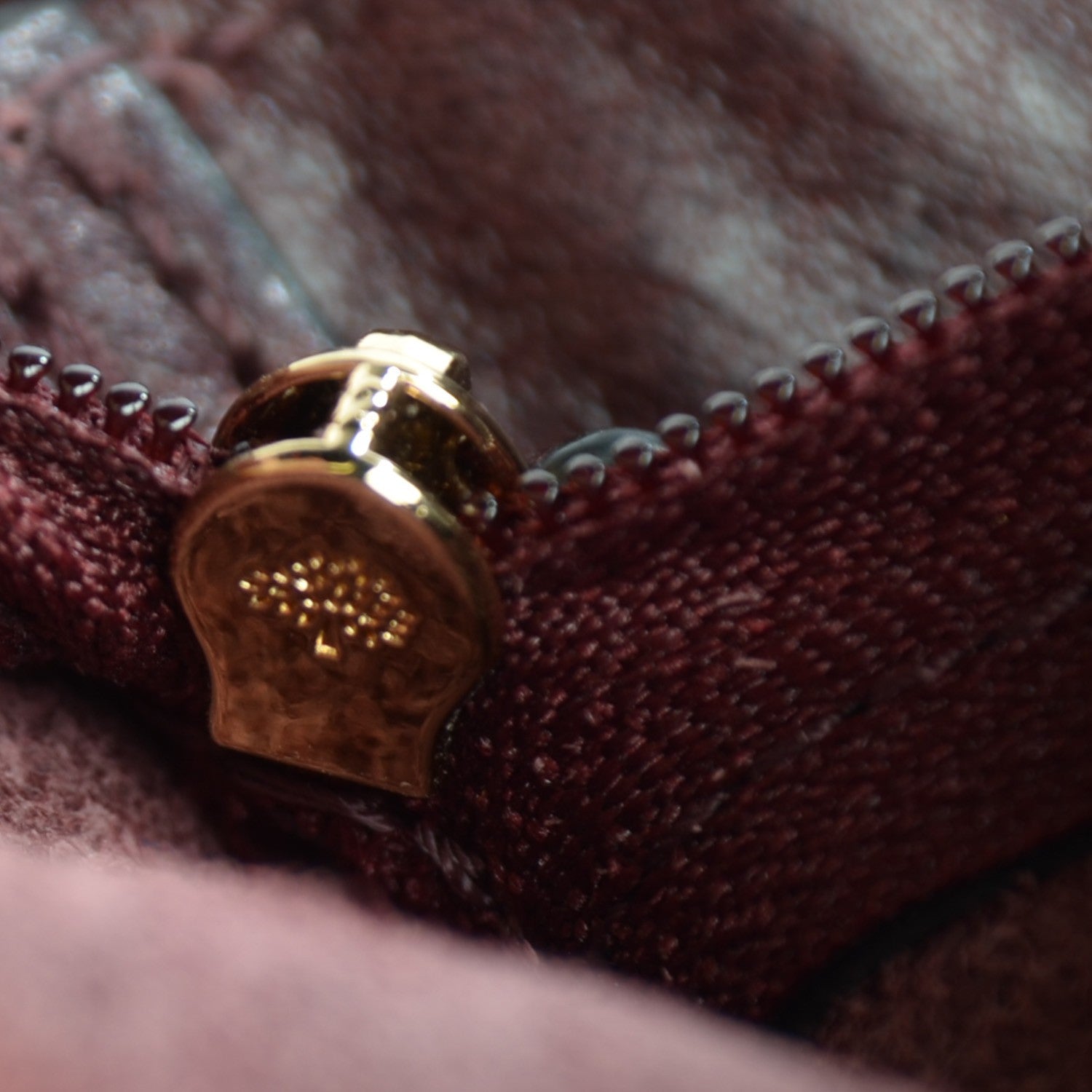 Mulberry Natural Leather Small Bayswater Oxblood 11 of 12