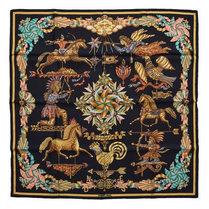 Hermes Silk Les Girouettes Scarf 90 1 of 10