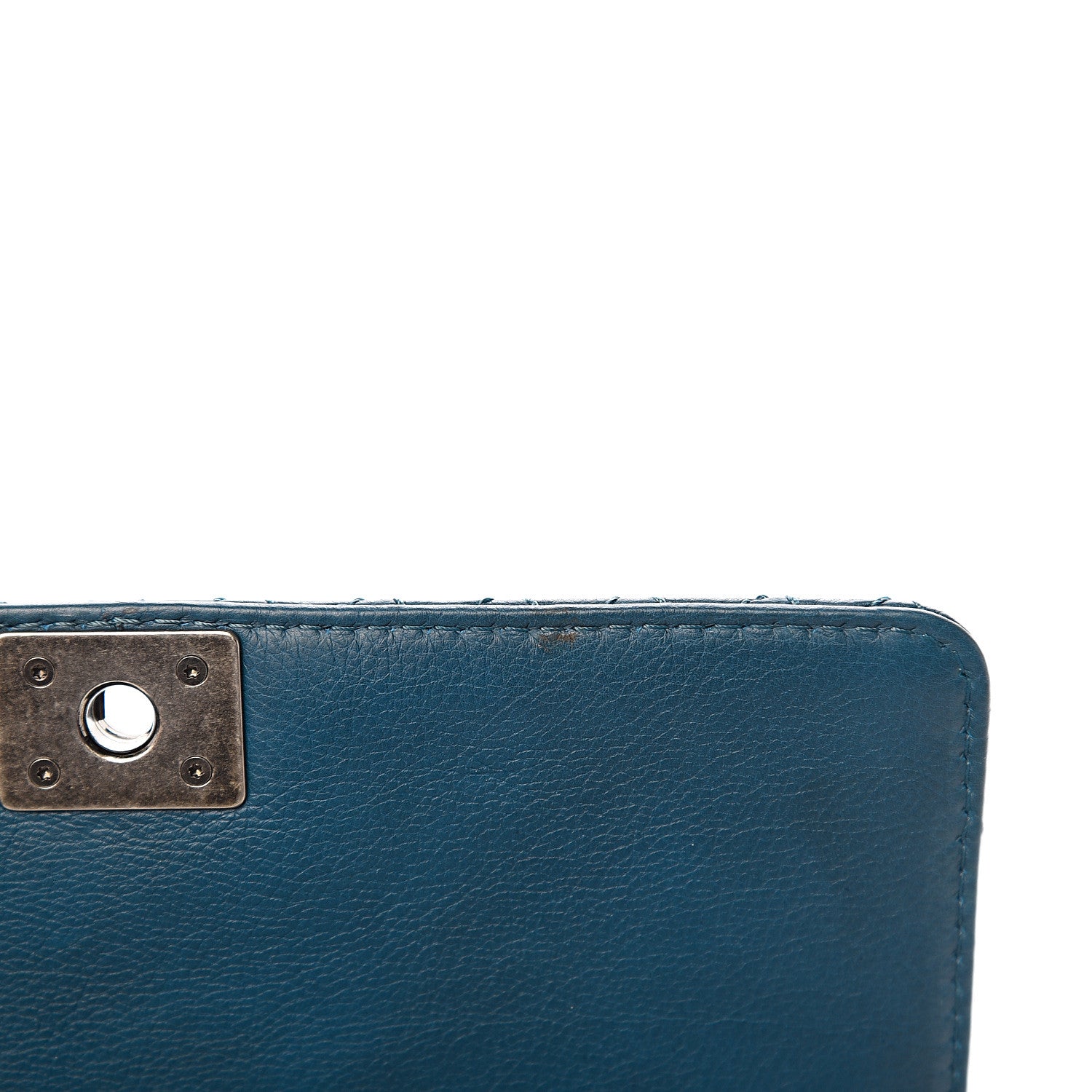 Chanel Calfskin Small Boy Reverso Flap Dark Blue 7 of 12