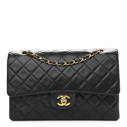 Chanel Lambskin Quilted Medium Double Flap Black 1 of 14