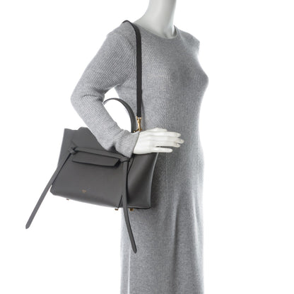 Celine Grained Calfskin Mini Belt Bag Grey 2 of 7