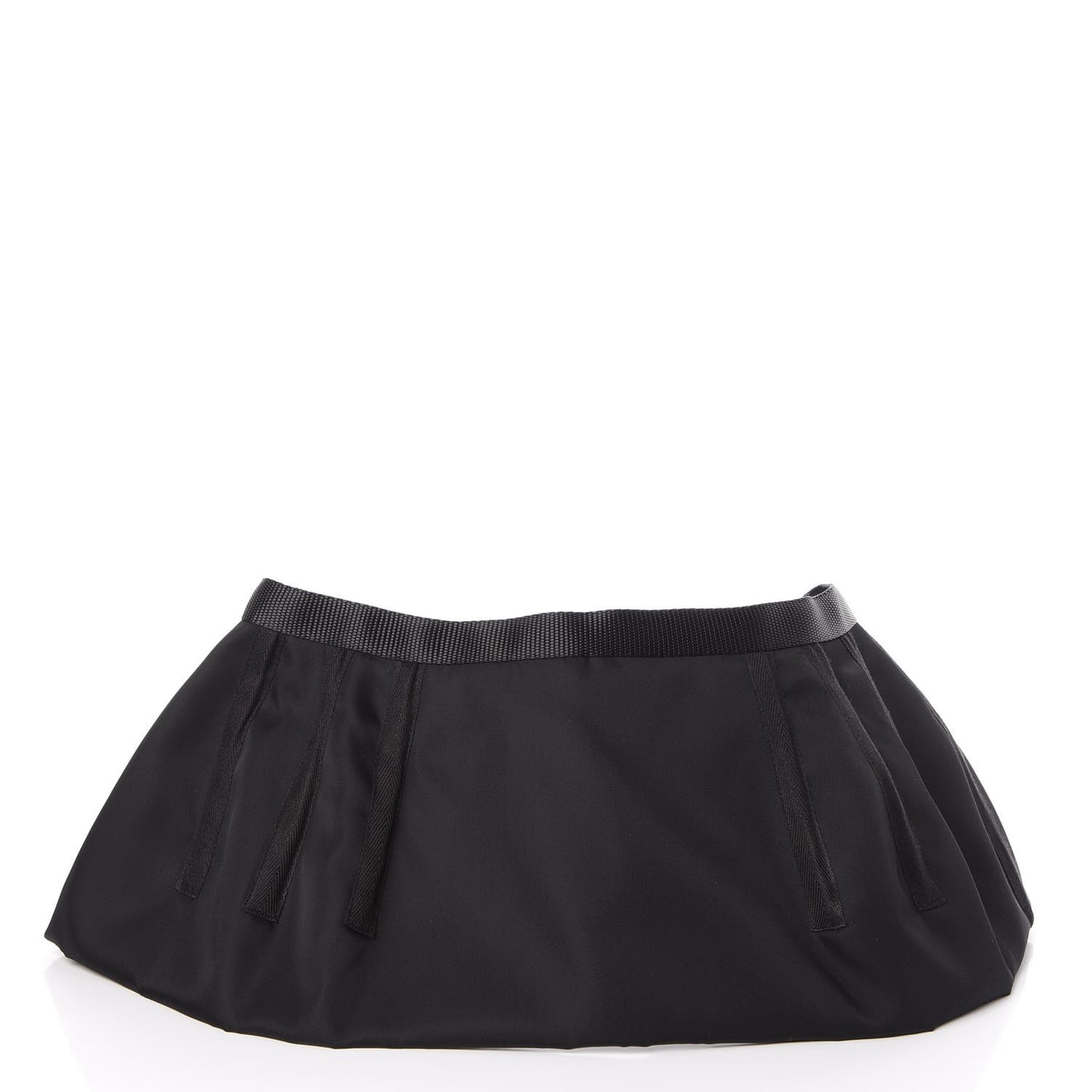 Tessuto Nylon Peplum Belt Nero Black