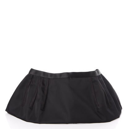 Prada Tessuto Nylon Peplum Belt Nero Black 3 of 13