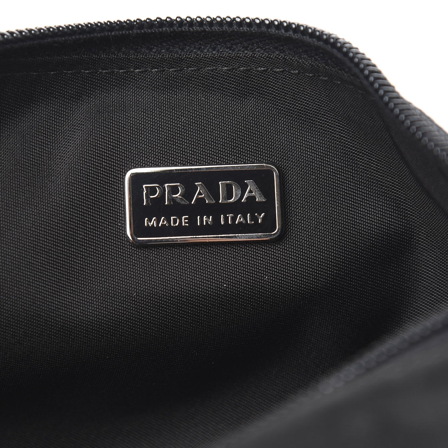 Prada Tessuto Nylon Pochette Bag Black 6 of 10