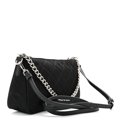 Prada Nylon Tessuto Impuntu Quilted Crossbody Bag Black 3 of 11