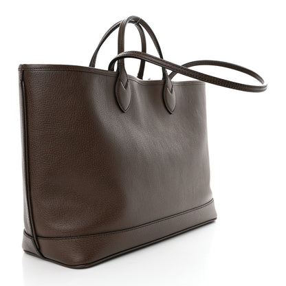 Gucci Textured Dollar Calfskin Medium Ophidia Shoulder Tote Bag New Acero 3 of 15