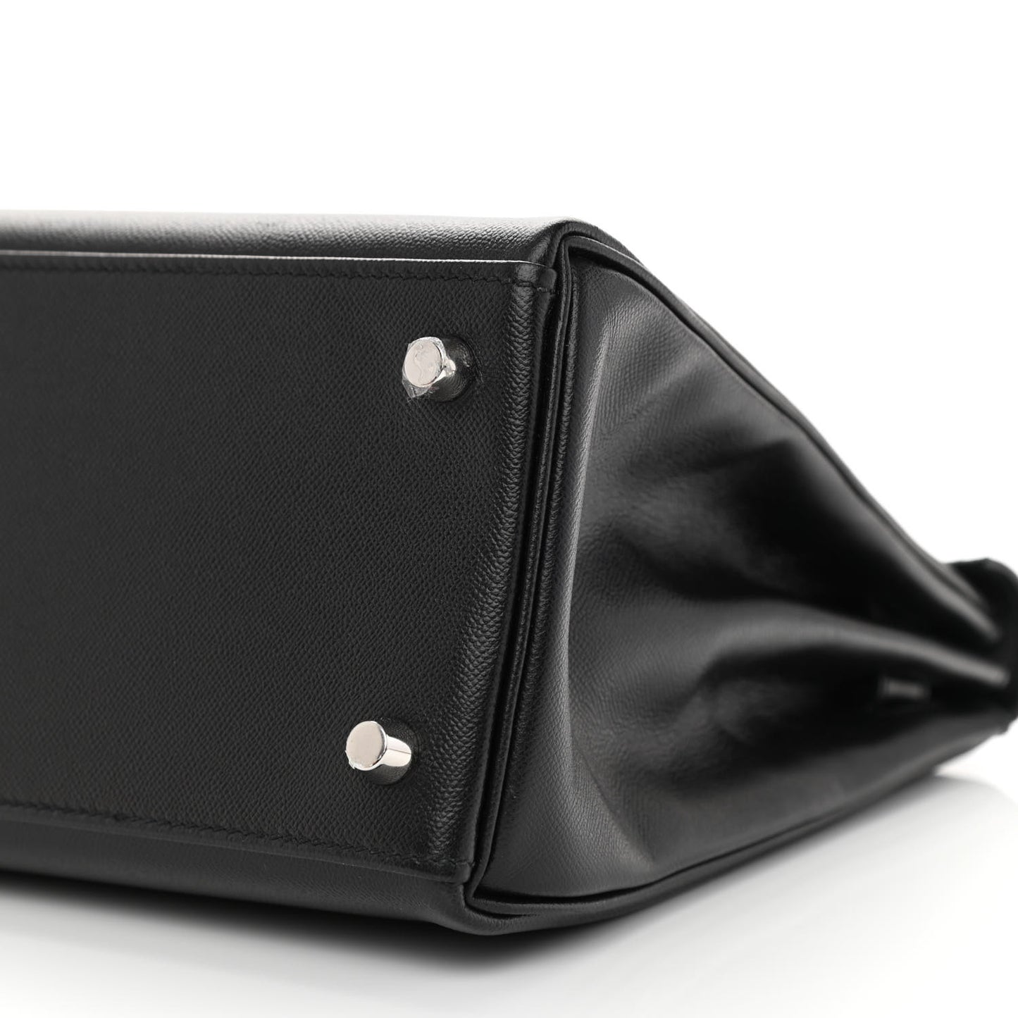 Madame Calfskin Kelly Retourne 28 Black