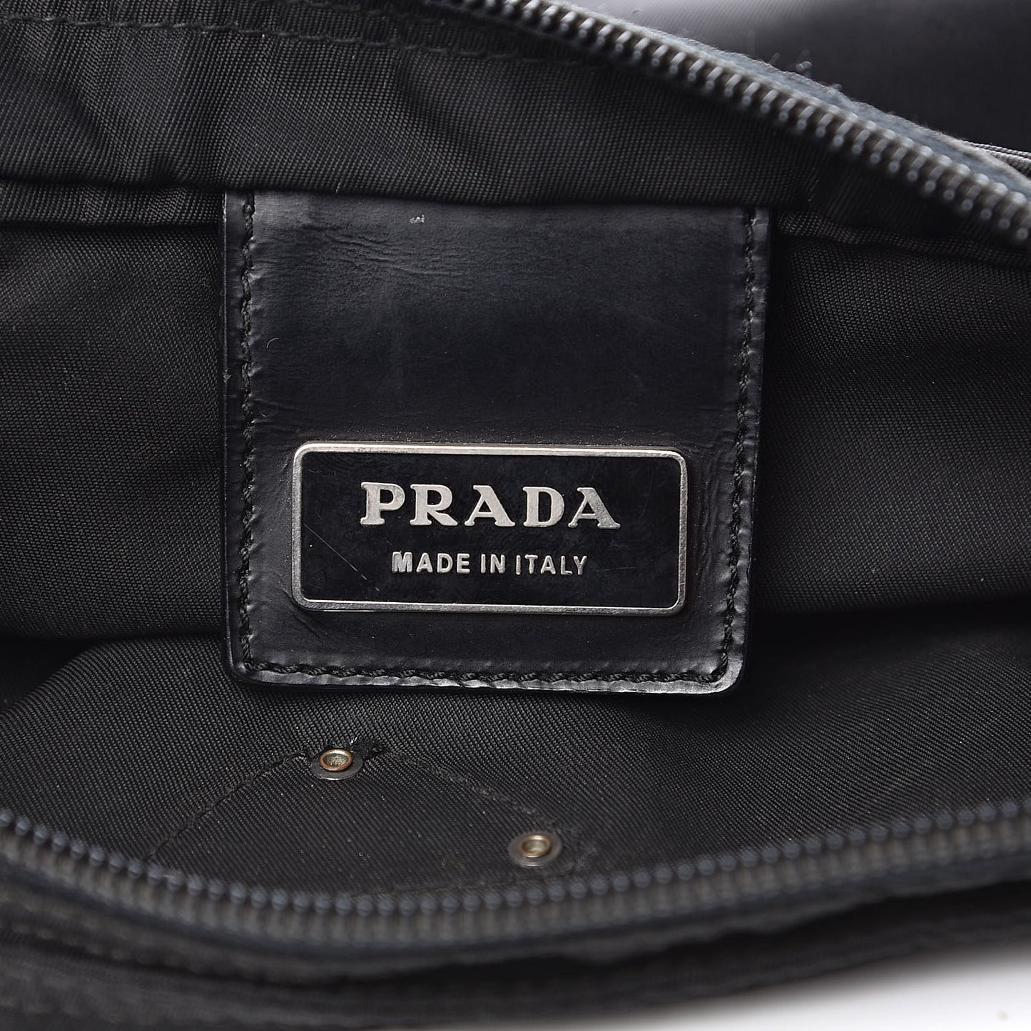 Nylon Vela Flat Messenger Bag Black