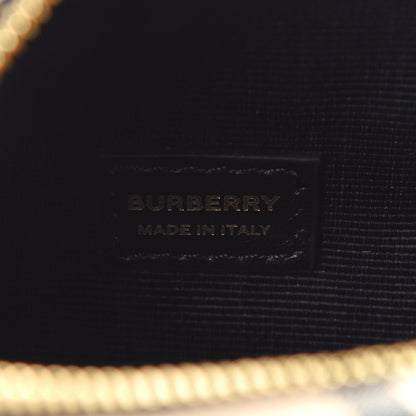 Burberry Calfskin Vintage Check Half Cube Crossbody Bag Black 6 of 8