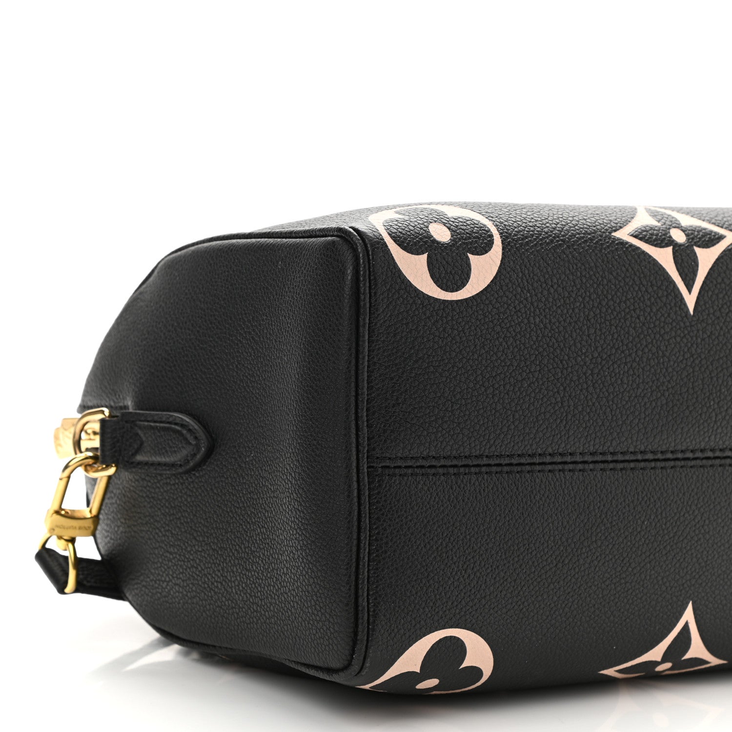 Louis Vuitton Empreinte Monogram Giant Speedy Bandouliere 25 Black Beige 9 of 10