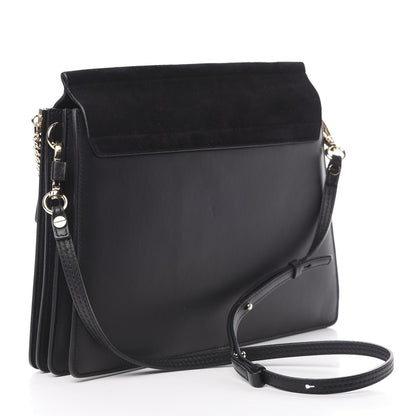 Chloe Suede Calfskin Medium Faye Shoulder Bag Black 3 of 12