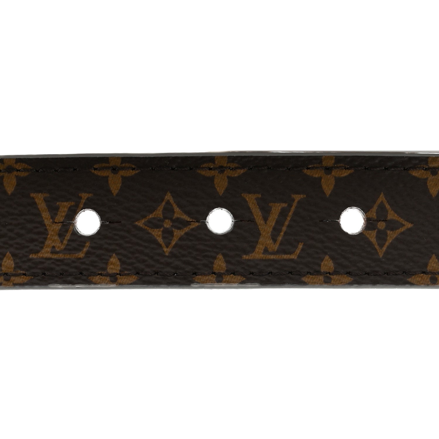Louis Vuitton Monogram 25mm Tie the Knot LV Belt 90 36 Silver 6 of 7