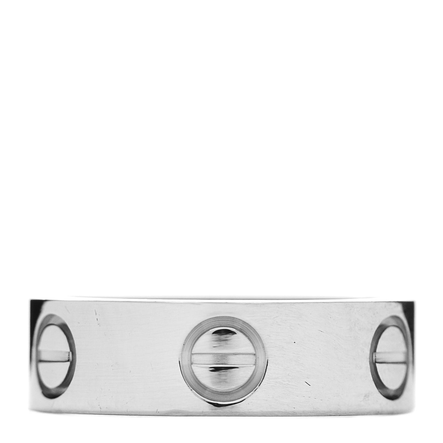 18K White Gold 5.5mm LOVE Ring 50 5.25