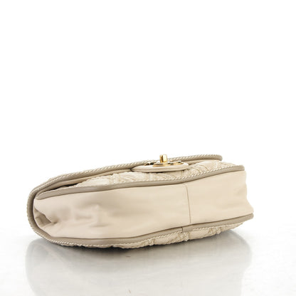 Chanel Calfskin Stitch Triptych Flap Beige 4 of 7