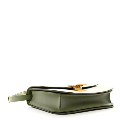 Celine Liege Calfskin Medium Classic Box Flap Bag Army Green 4 of 11
