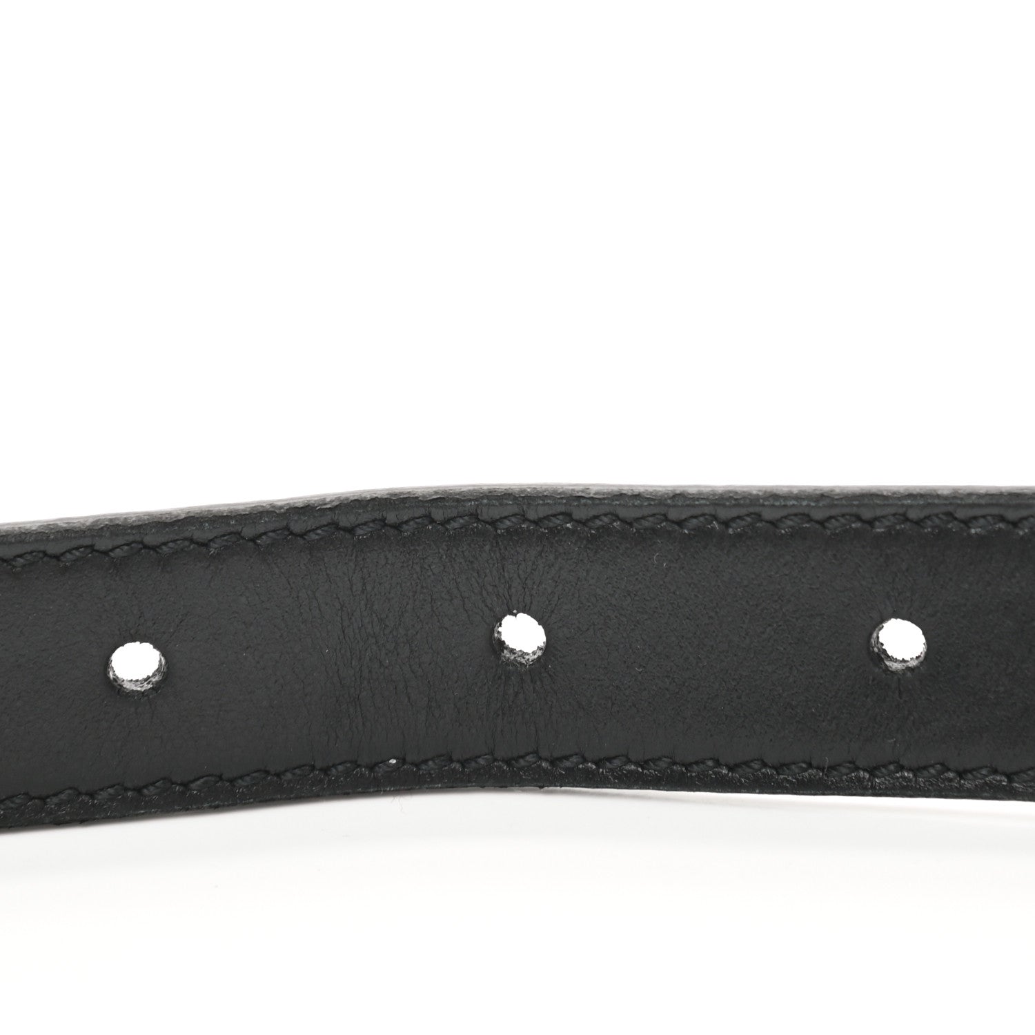 Gucci Plutone Calfskin Palladium Double G 20mm Belt 90 36 Black 4 of 5