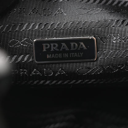 Prada Terry Cloth Mini Re-Edition 2000 Bag Black White 6 of 10