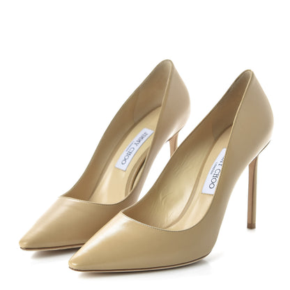 Jimmy Choo Kid Pointy Toe Romy 100 Pumps 41 Nude 3 of 8