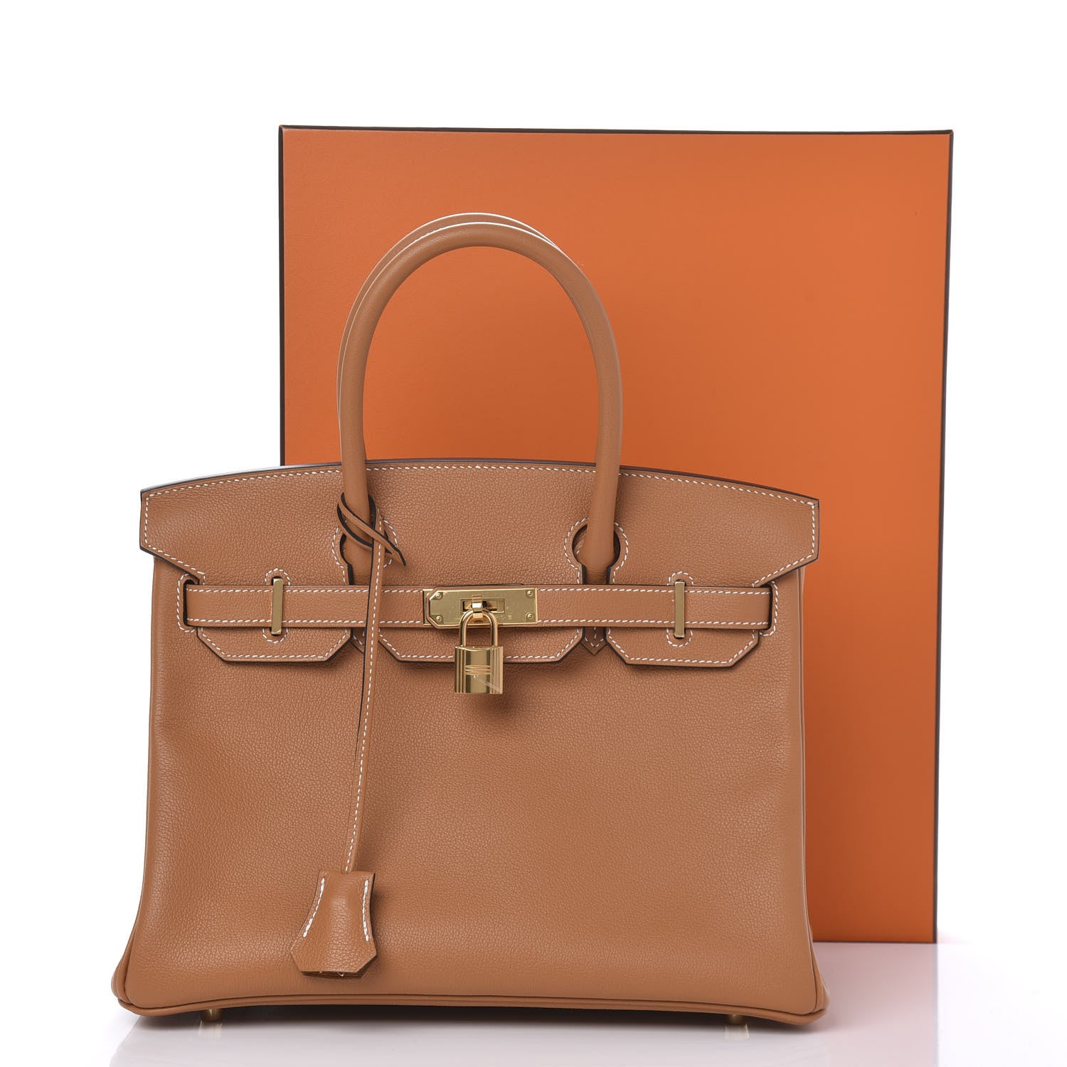 Hermes Taurillon Novillo Birkin 30 Toffee 33 of 33