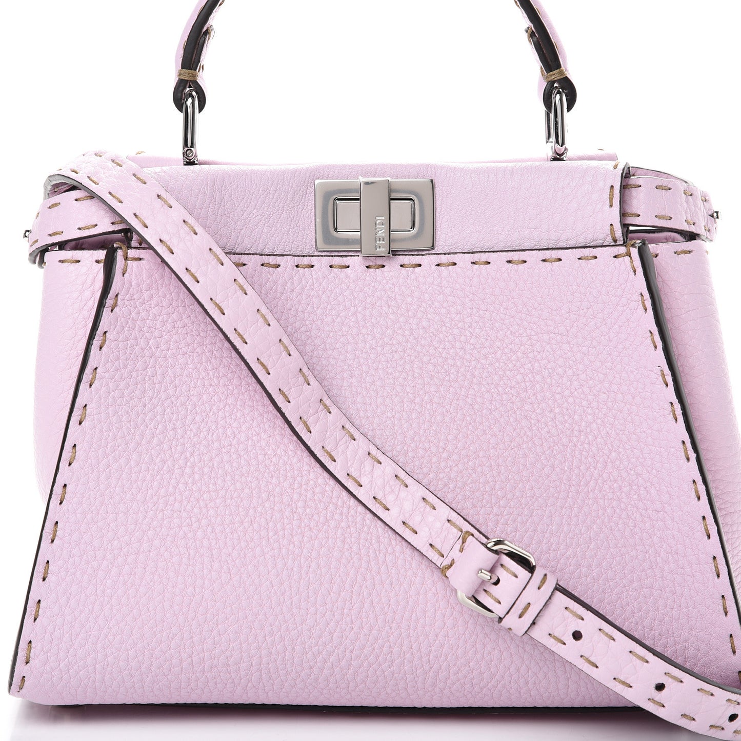 Cuoio Romano Selleria Mini Peekaboo Iconic Satchel Anemone