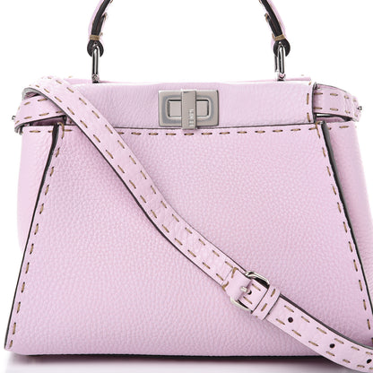 Fendi Cuoio Romano Selleria Mini Peekaboo Iconic Satchel Anemone 9 of 11