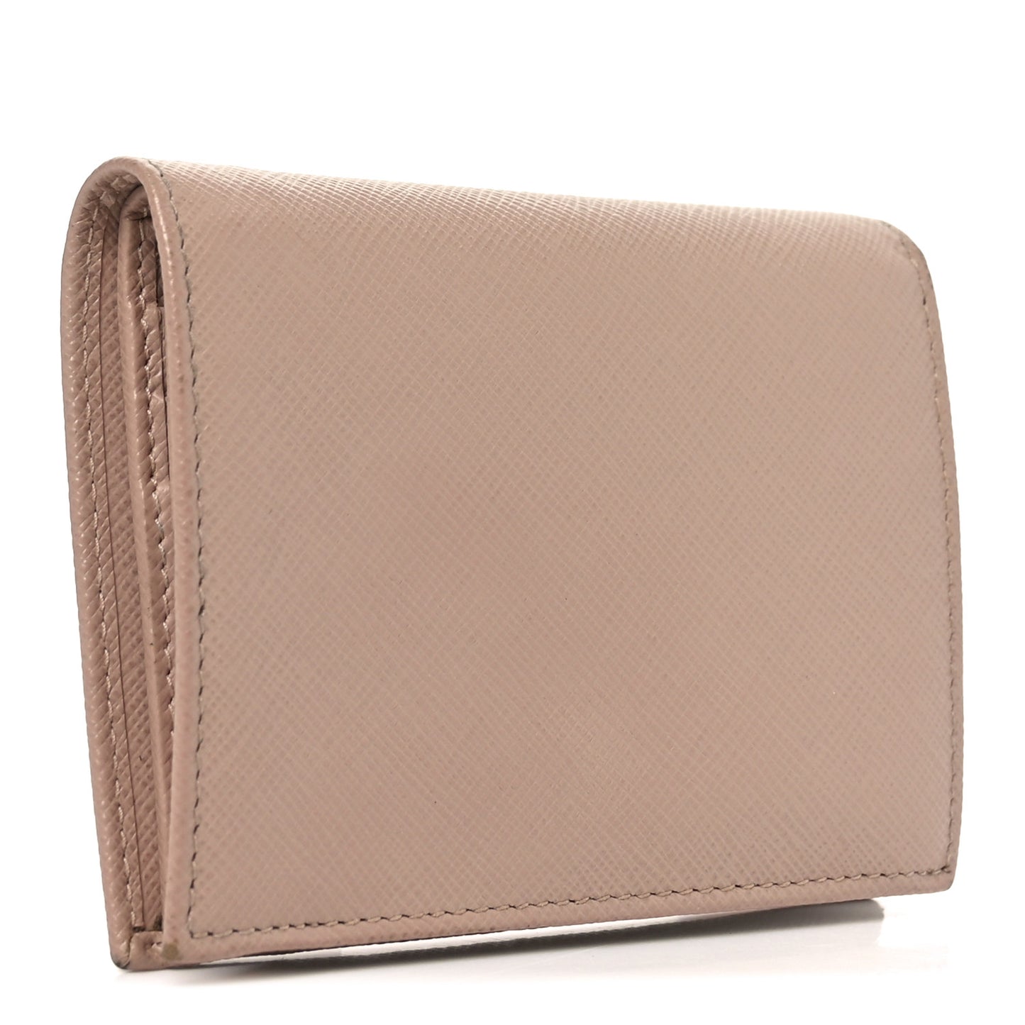Saffiano Metal Bi-Fold Wallet Cammeo