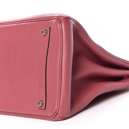 Hermes Taurillon Clemence Birkin 35 Bois de Rose 8 of 30