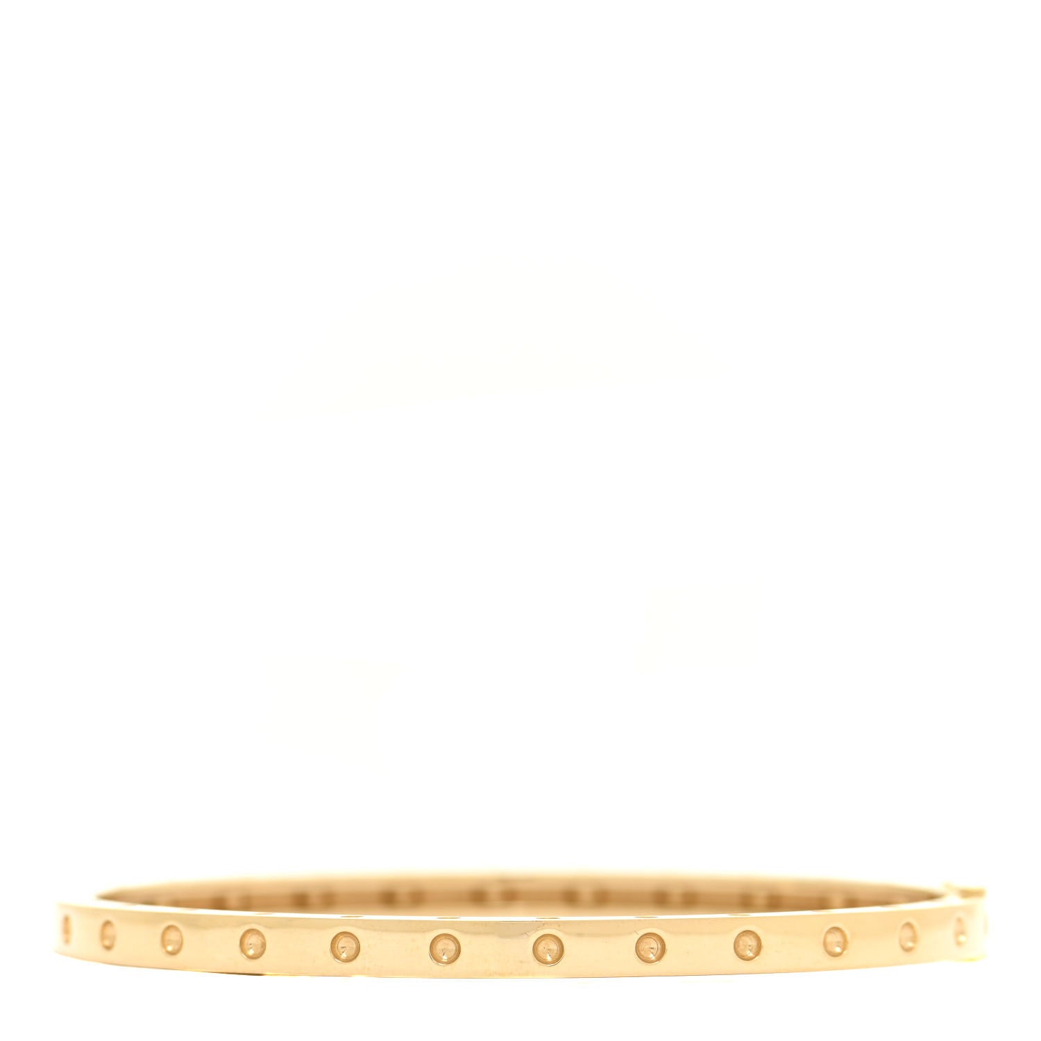 Roberto Coin 18K Yellow Gold Symphony Pois Moi Oval Bangle Bracelet 1 of 6