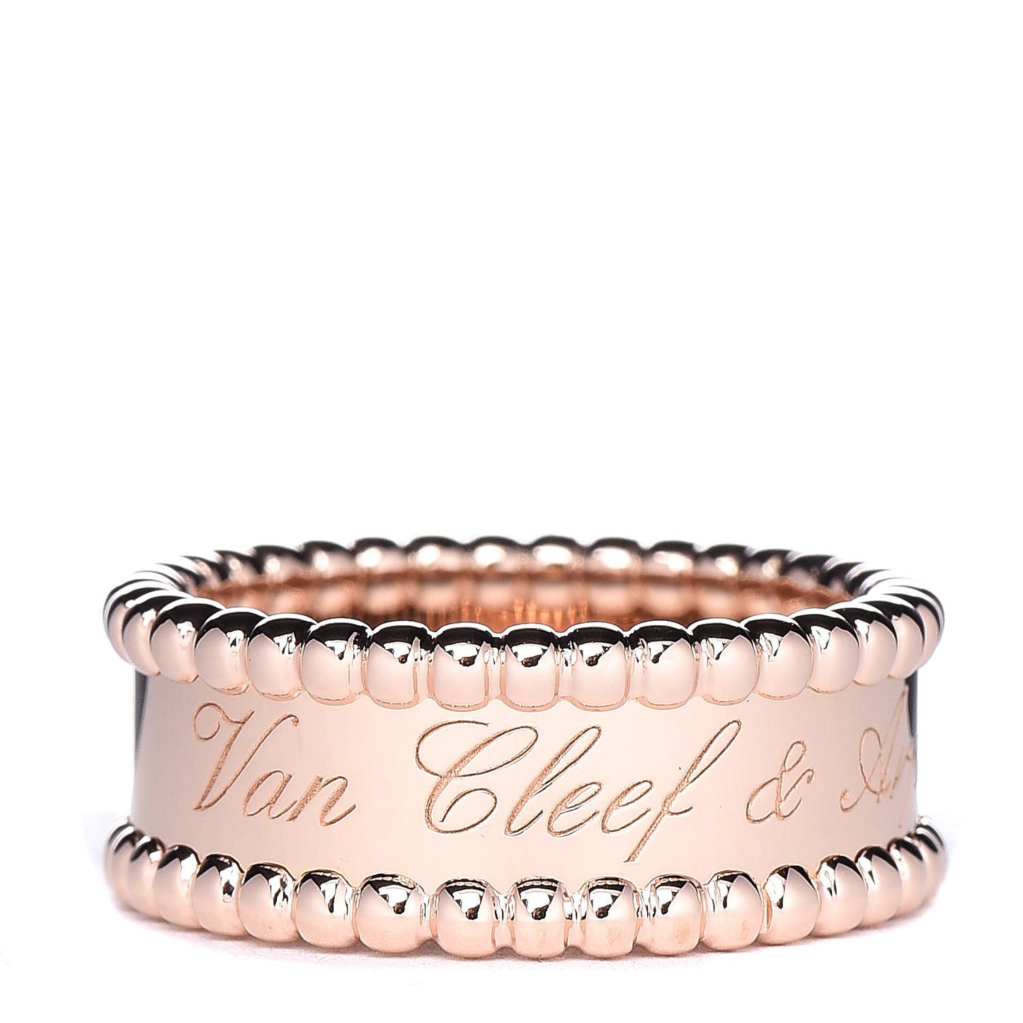 18K Rose Gold Perlee Signature Ring 51 5.75