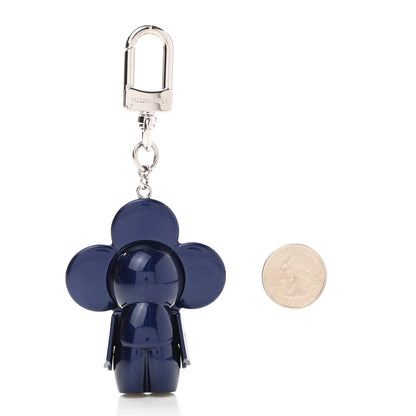 Louis Vuitton Metal Vivienne Bag Charm Key Holder Blue Marine 2 of 4