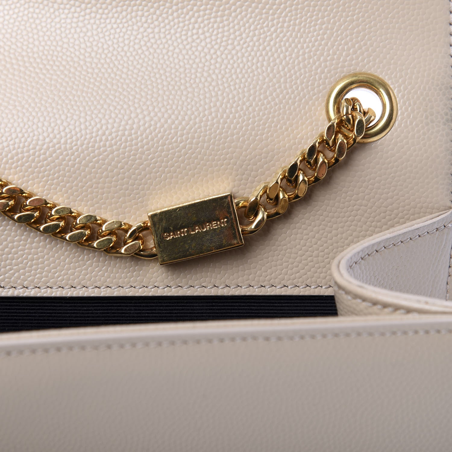 Saint Laurent Grain De Poudre Small Monogram Kate Satchel Nude Powder 8 of 11