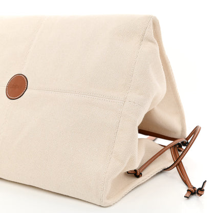 Loewe Canvas Calfskin Cushion Tote Beige 8 of 8