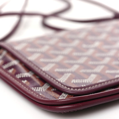 Goyard Goyardine Plumet Wallet Clutch Burgundy 8 of 9