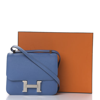 Hermes Epsom Constance 24 Bleu Azur 13 of 13