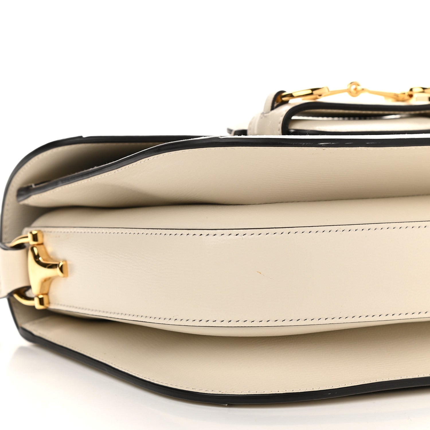 Gucci GG Supreme Monogram Horsebit 1955 Shoulder Bag Beige Mystic White 8 of 9