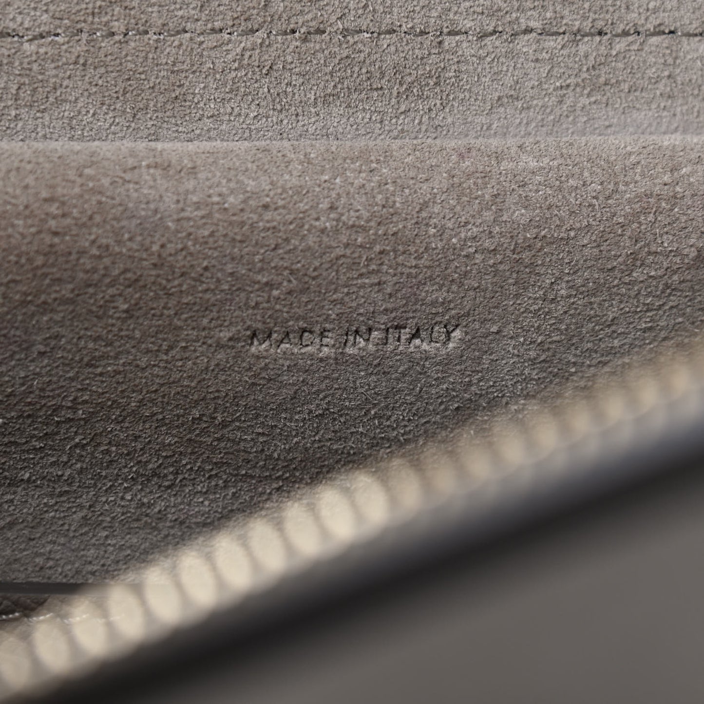 Grained Calfskin Micro Belt Bag Light Taupe