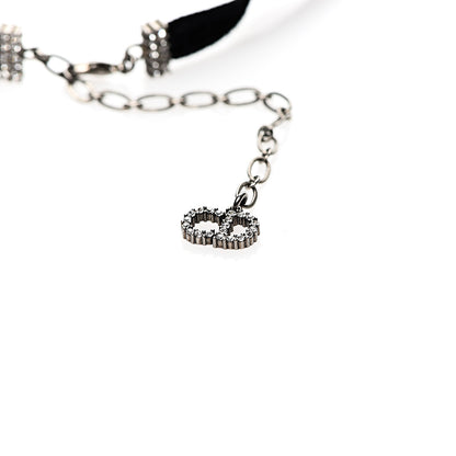 Christian Dior Velvet Crystal J’Adior Choker Necklace Black 3 of 4