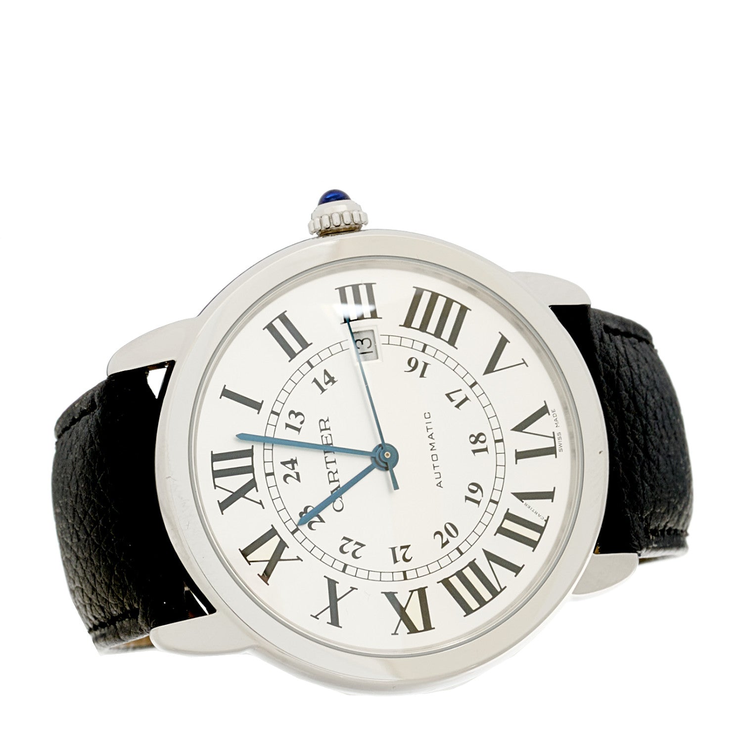 Cartier Stainless Steel Calfskin 42mm Ronde Solo Automatic Watch 2 of 4